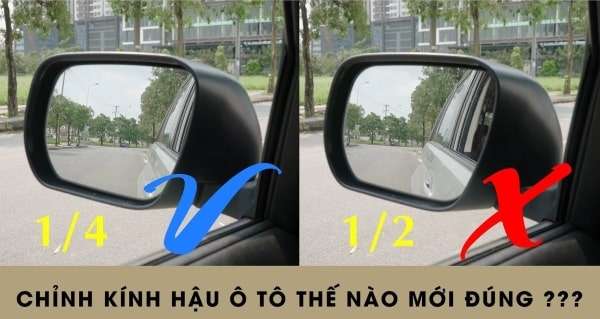 Cách chỉnh gương chiếu hậu bên ngoài xe