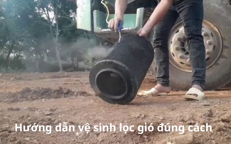Hướng dẫn vệ sinh lọc gió xe tải Howo